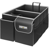 HOTOR Trunk Organizer for Car - Large-Capacity Car Organizer, Foldable Trunk organizer for SUVs & Sedans, Sturdy Car Organization for Car Accessories, Tools, Sundries, Black