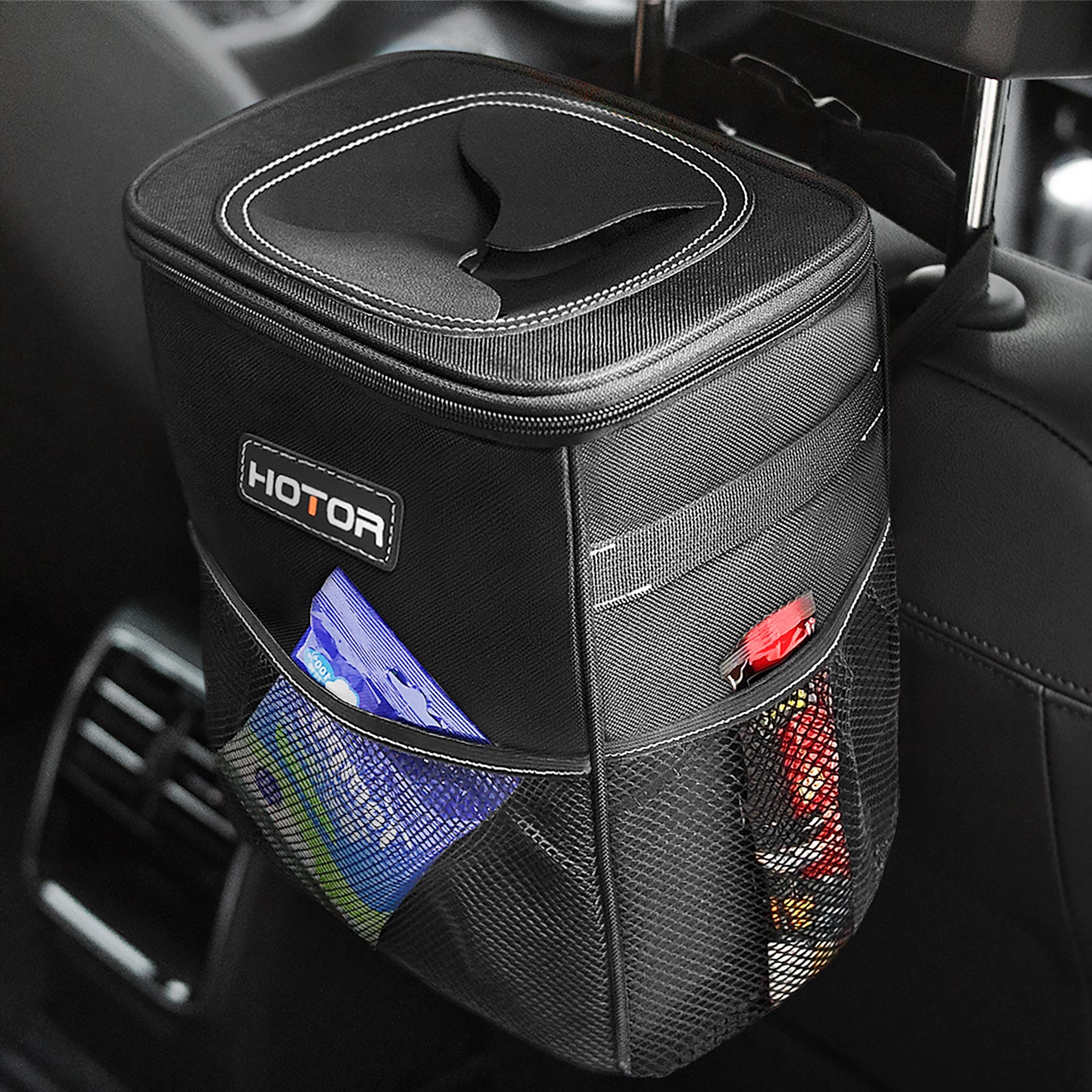 HOTOR Miltifunctional Leakproof Car Trash Can (138)